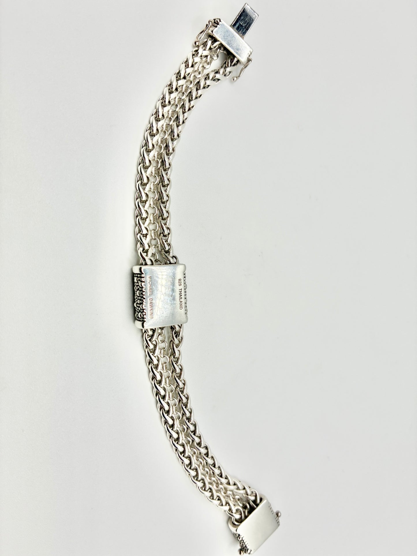 Michael Dawkins Sterling Silver Woven Bracelet – 7”