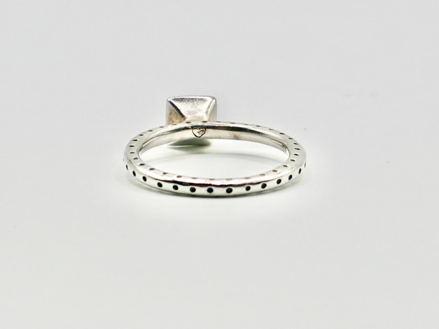 Brighton 925 Sterling Silver Square Purple Ring - Size 8.5