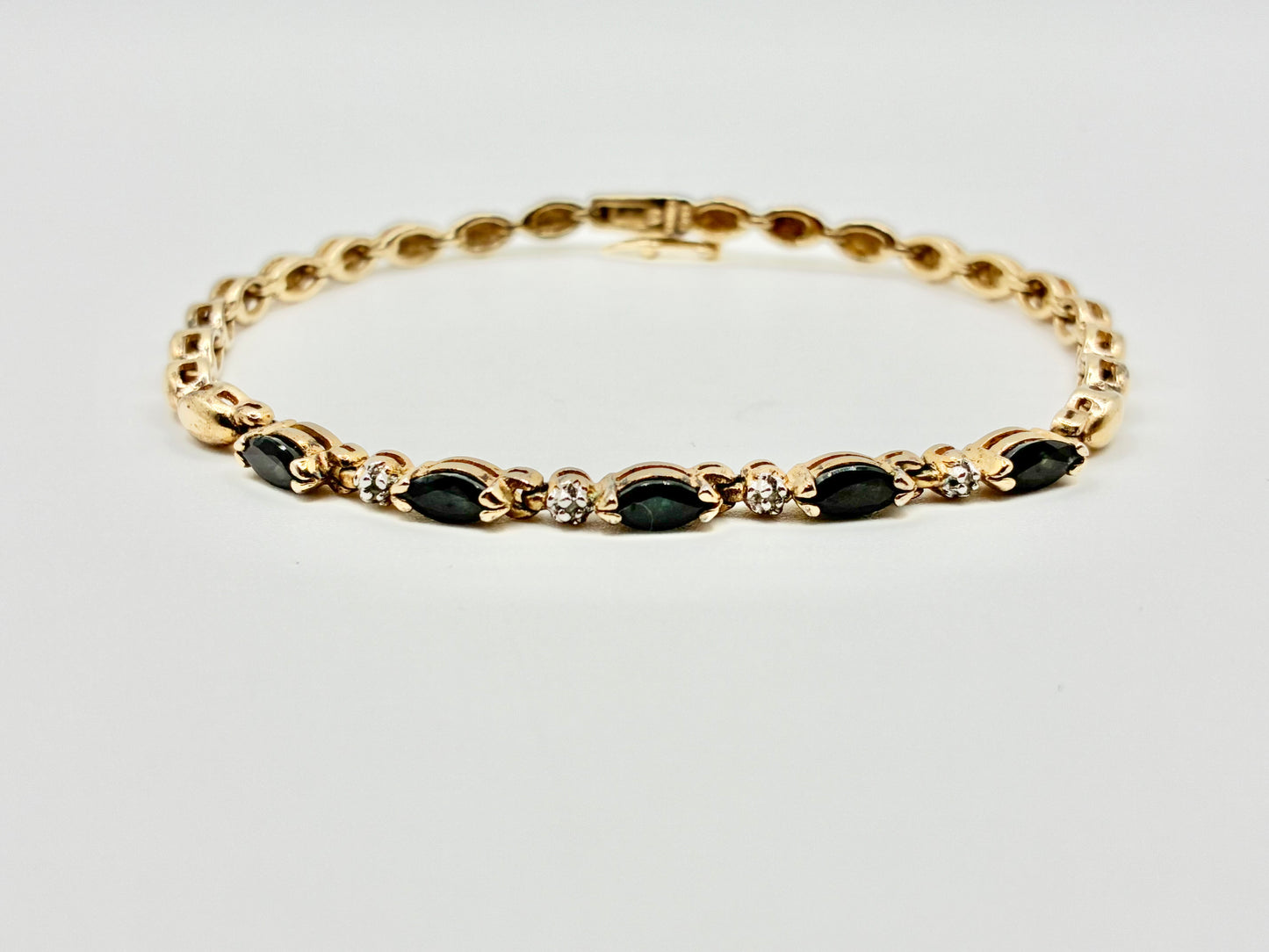 Gold-Tone 925 Link 8" Bracelet