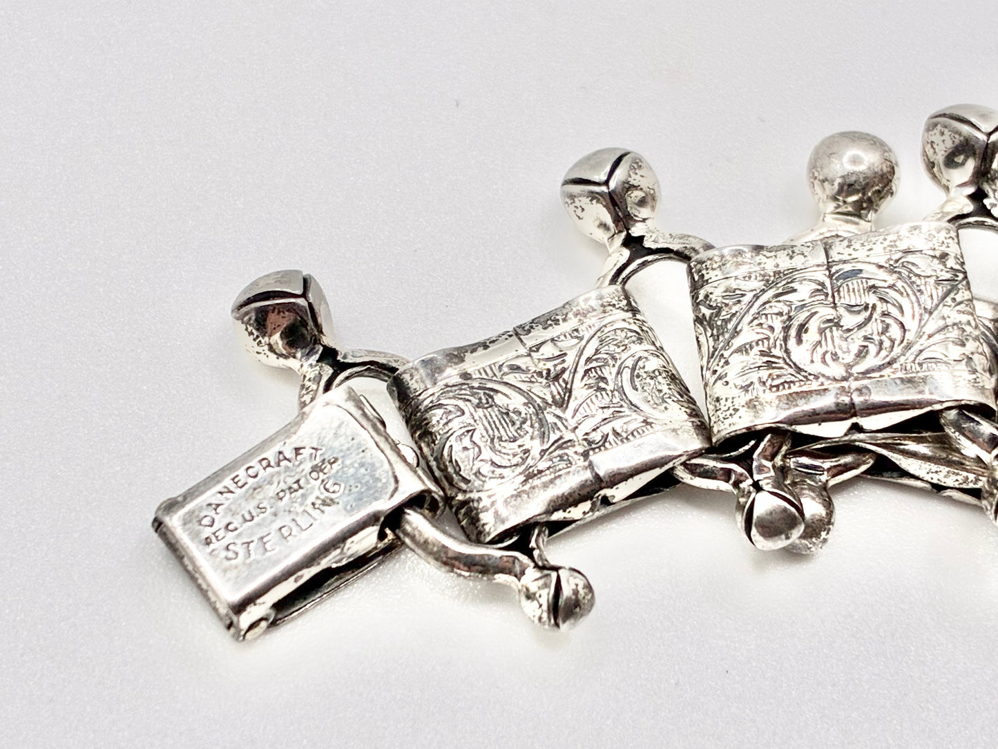 Danecraft Sterling Silver Panel Bracelet – 7.5"