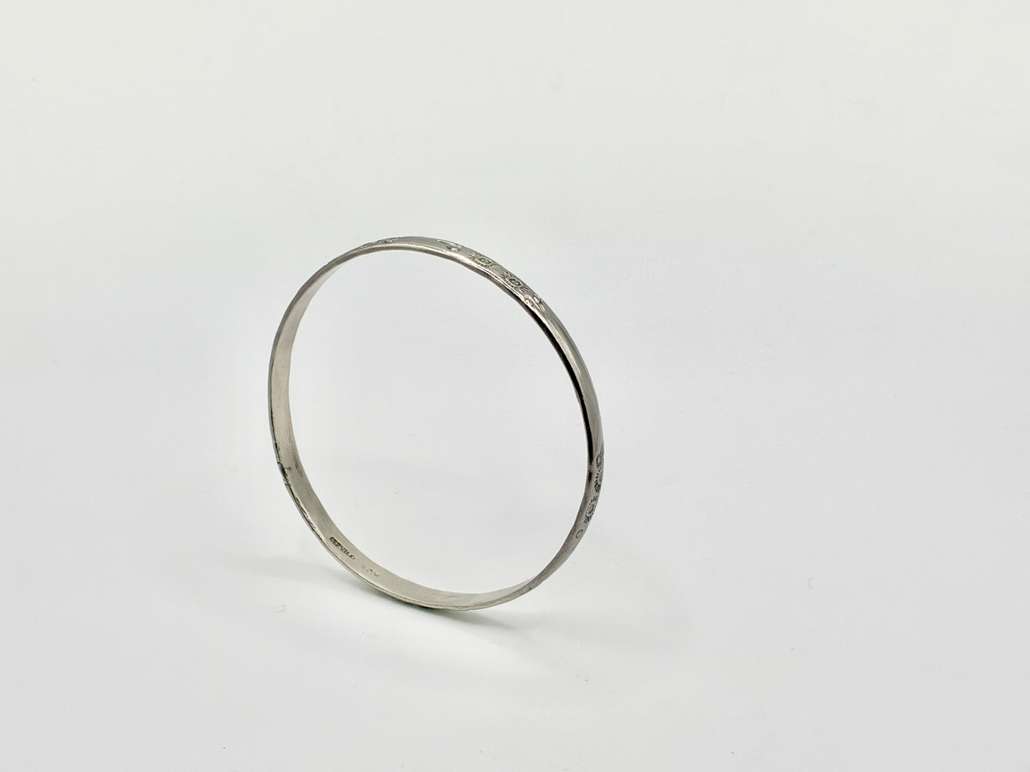 Mexico Sterling Silver Stamped Bangle – 925