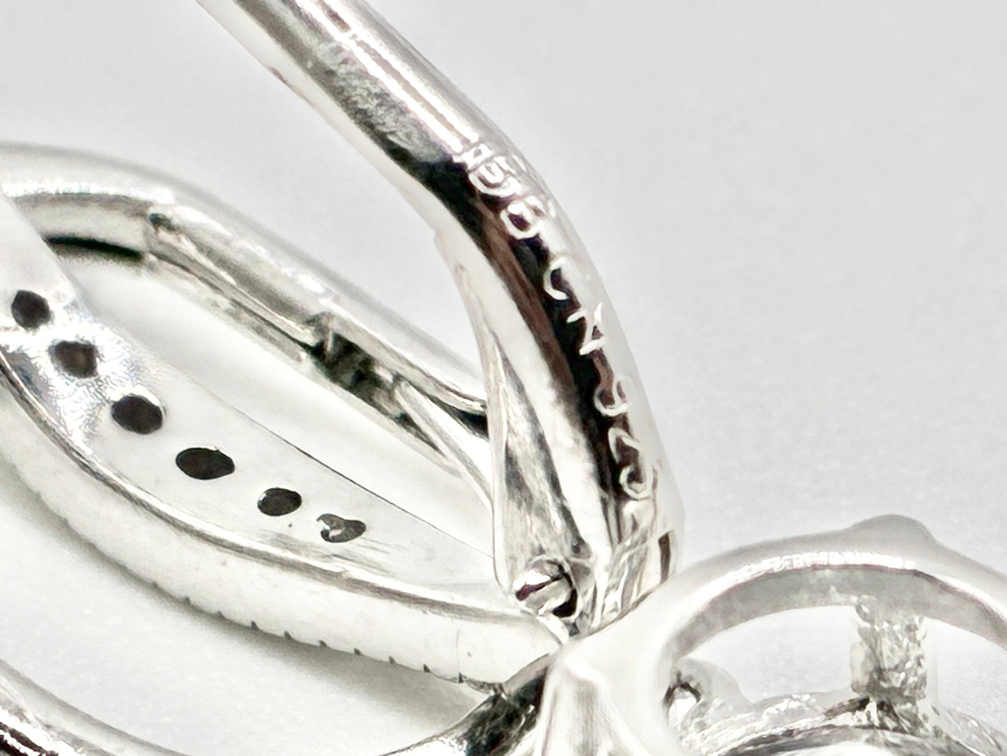 Sterling Silver CZ Leverback Earrings