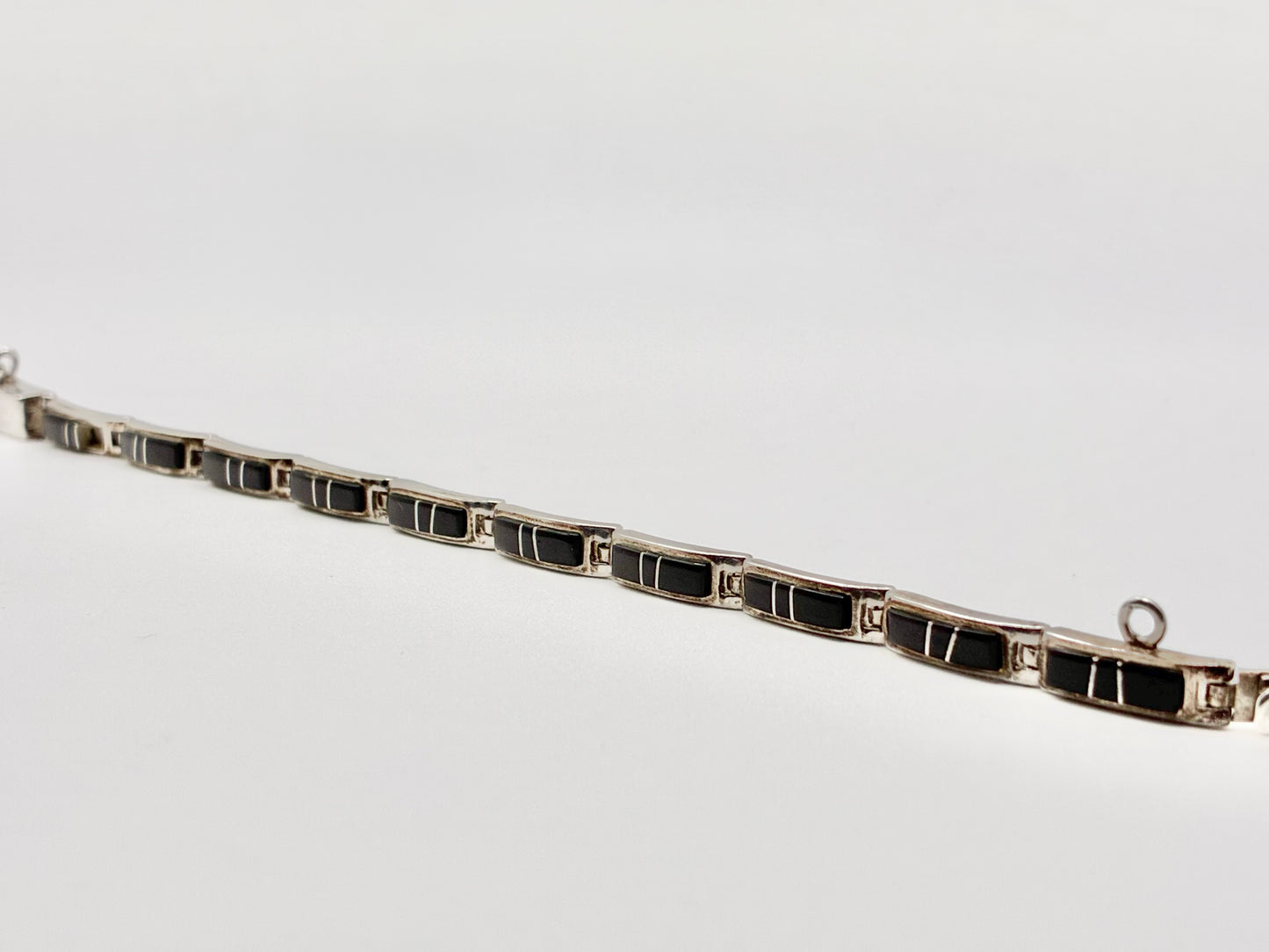 A Touch of Santa Fe Navajo Sterling Inlay Bracelet – 7”