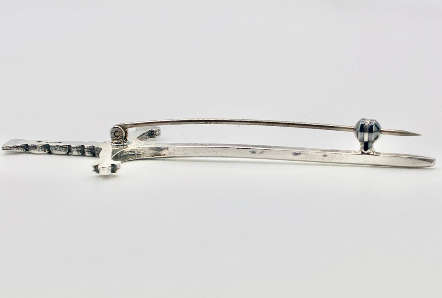 Sterling Silver Celtic Sword Brooch / Kilt Pin