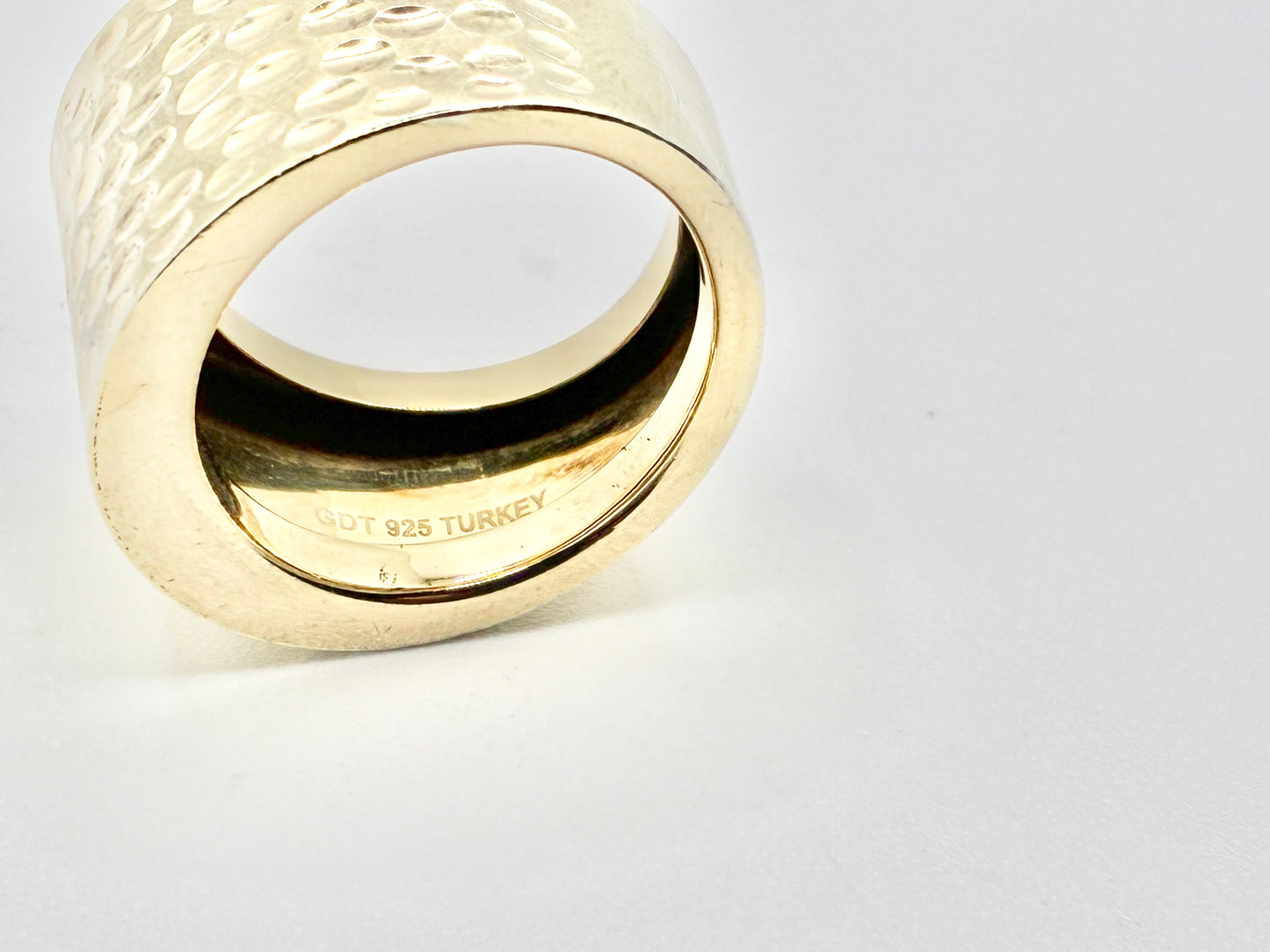 GDT 925 Turkey Wide Cigar Band Ring – Size 7