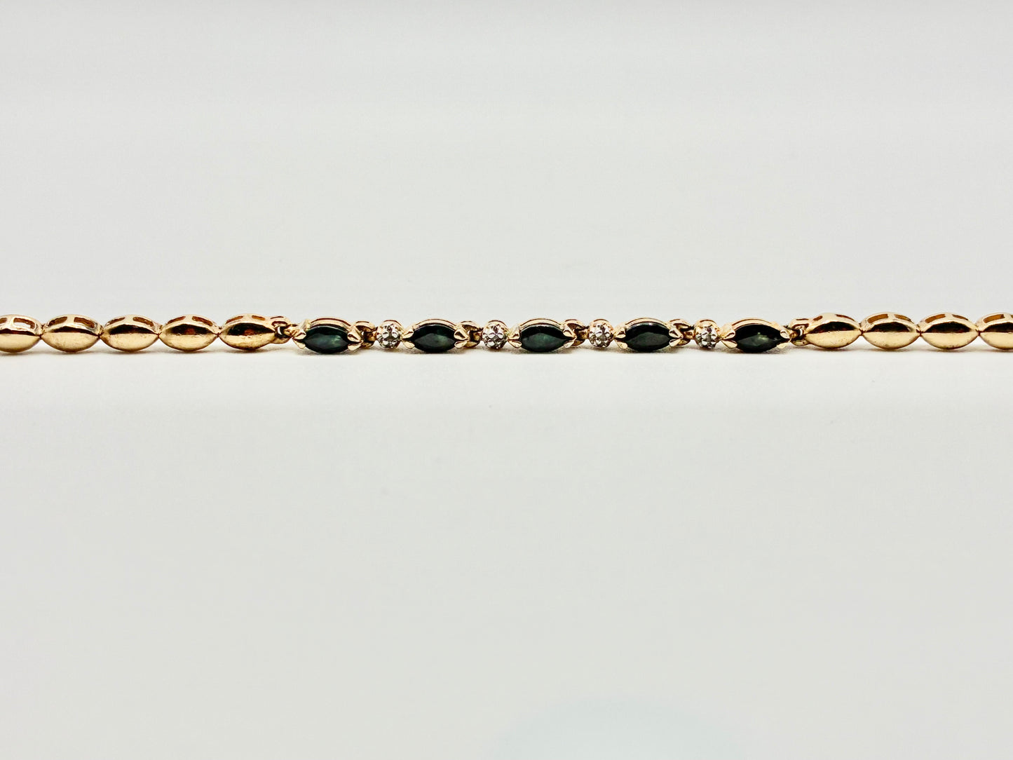 Gold-Tone 925 Link 8" Bracelet