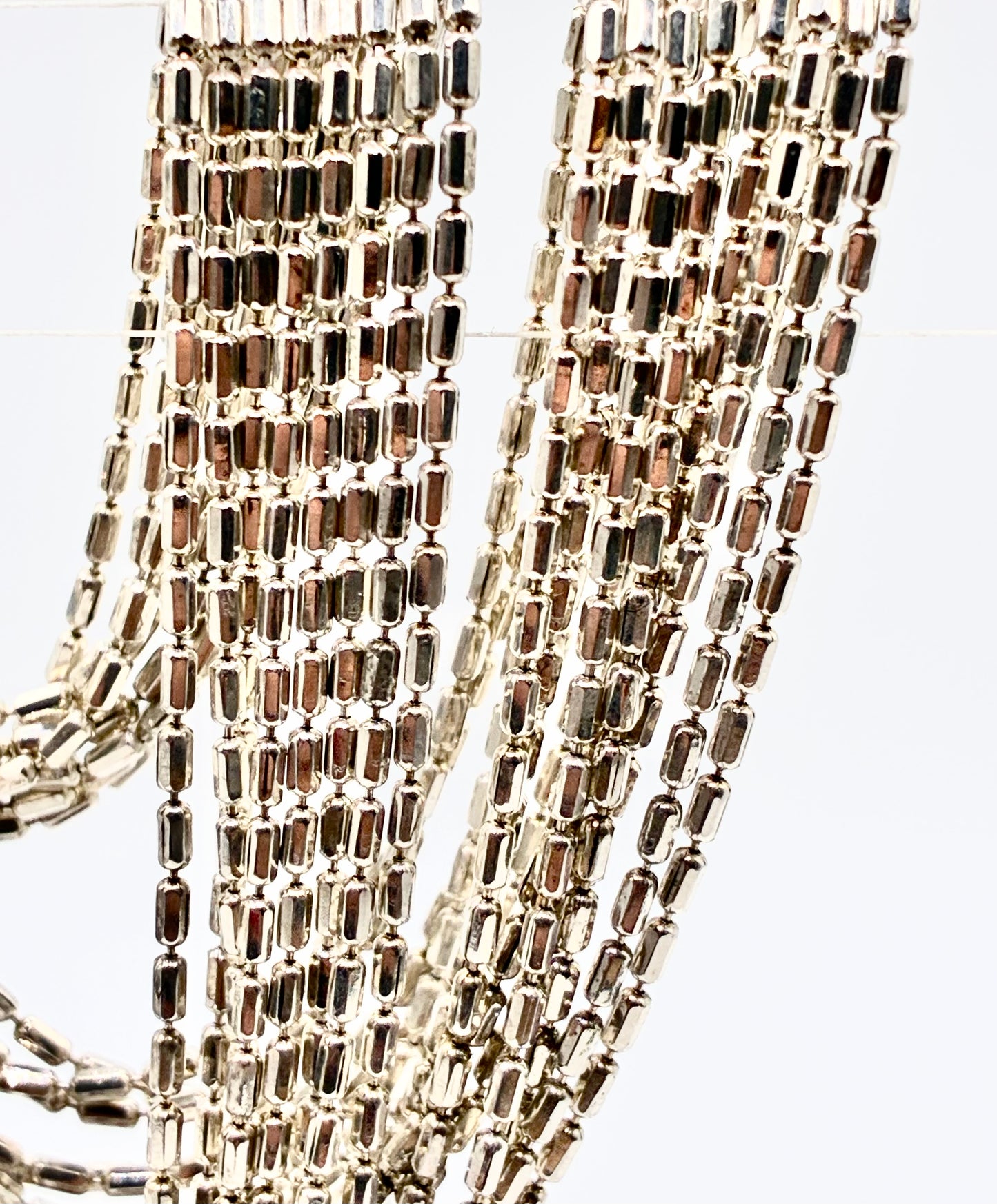 925 Italy Milor Liquid Silver Multi-Strand 24″ Necklace