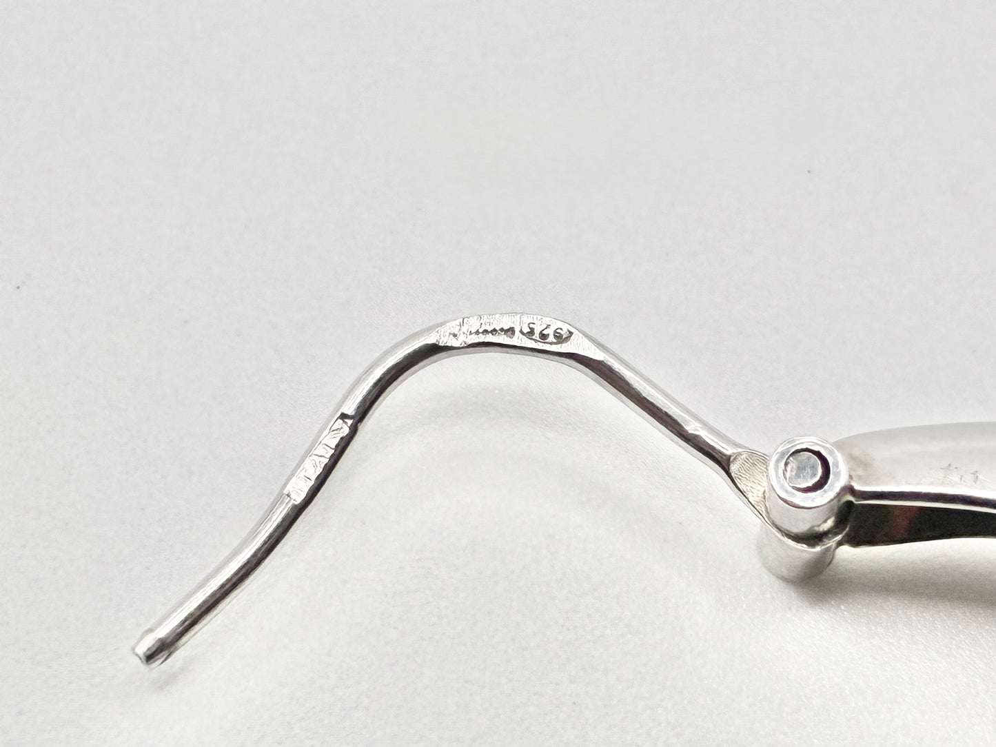 JOIA 925 Italy Sterling Silver Sculptural Hoop Earrings