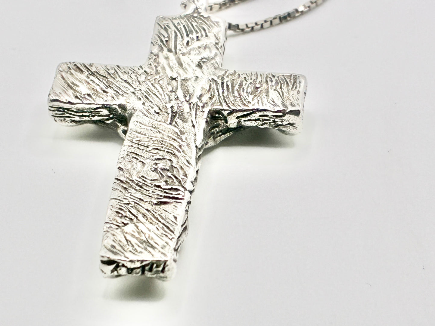 Solid Silver Cross Pendant Necklace
