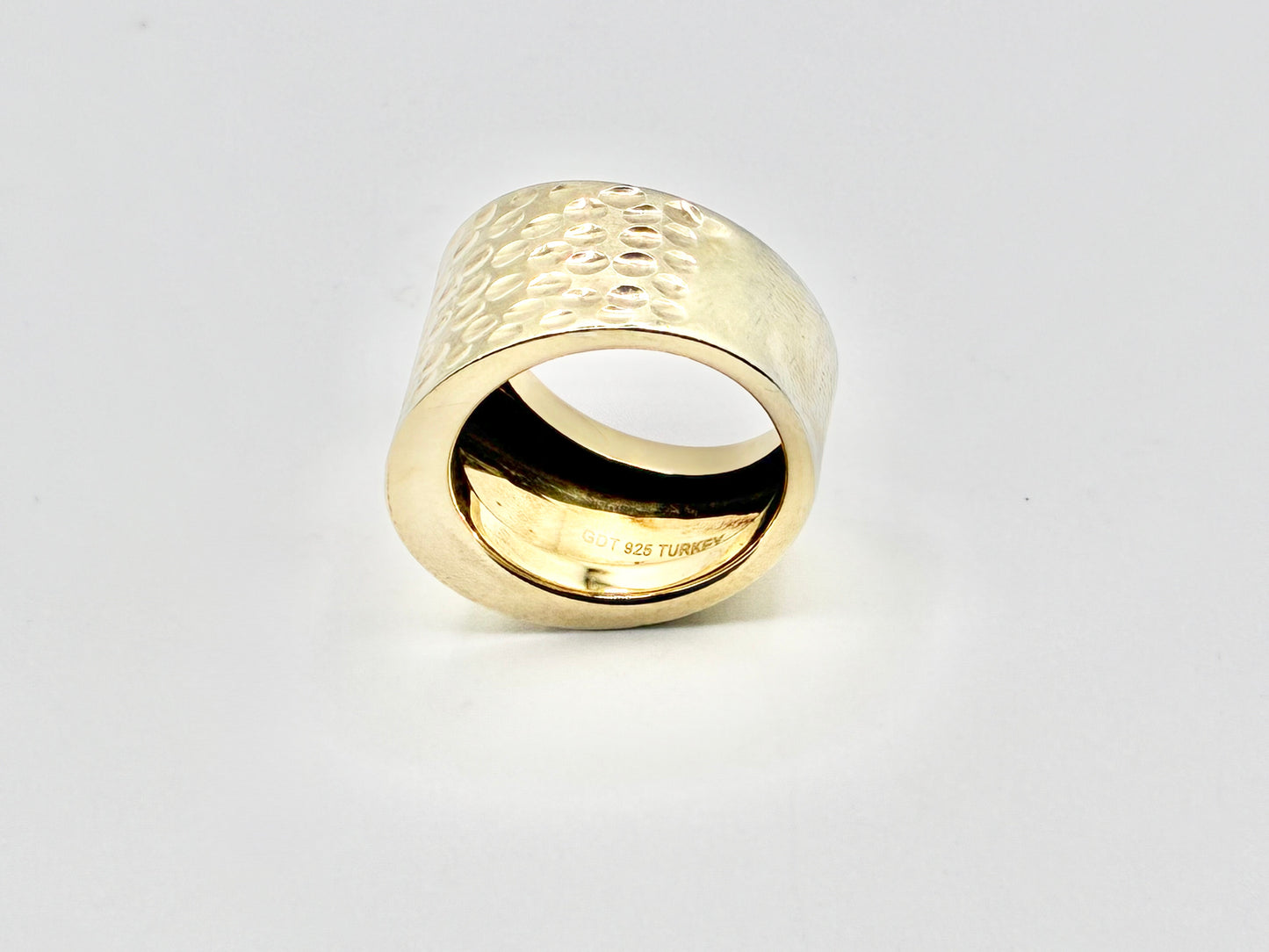 GDT 925 Turkey Wide Cigar Band Ring – Size 7