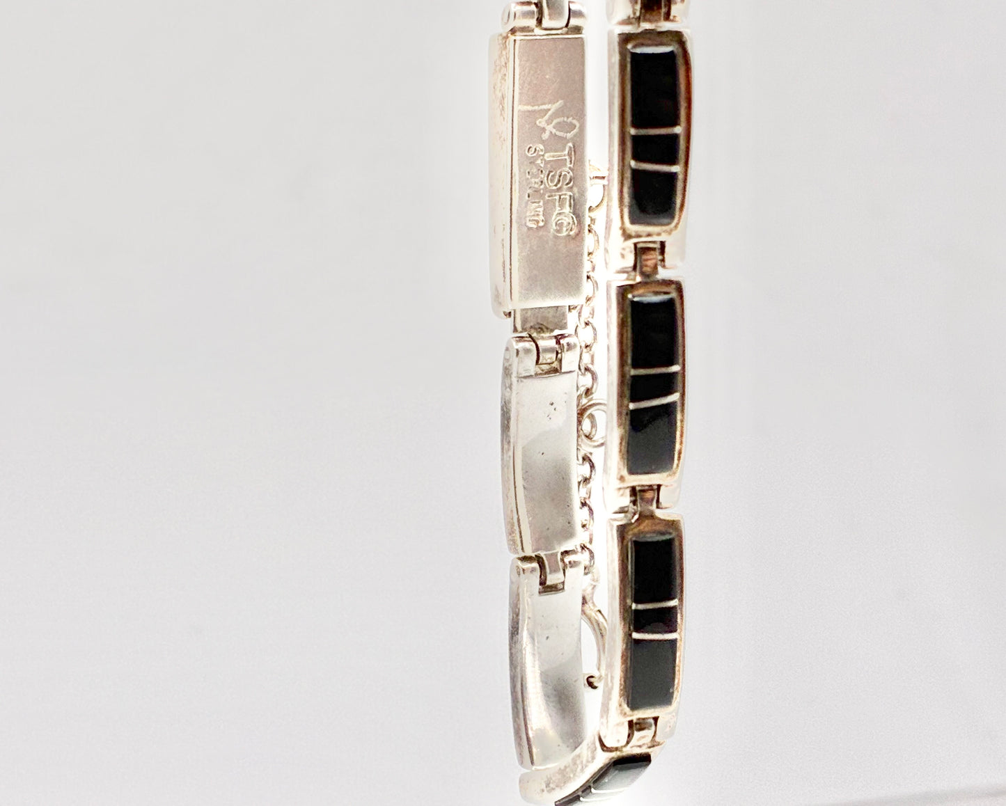 A Touch of Santa Fe Navajo Sterling Inlay Bracelet – 7”
