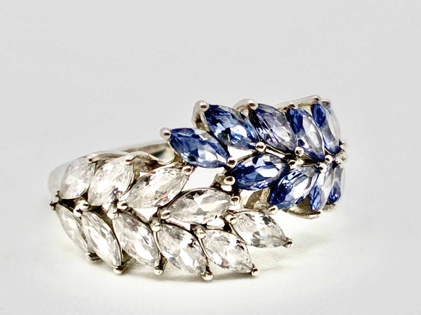 Multi-Stone Sterling Silver Ring – Size 8