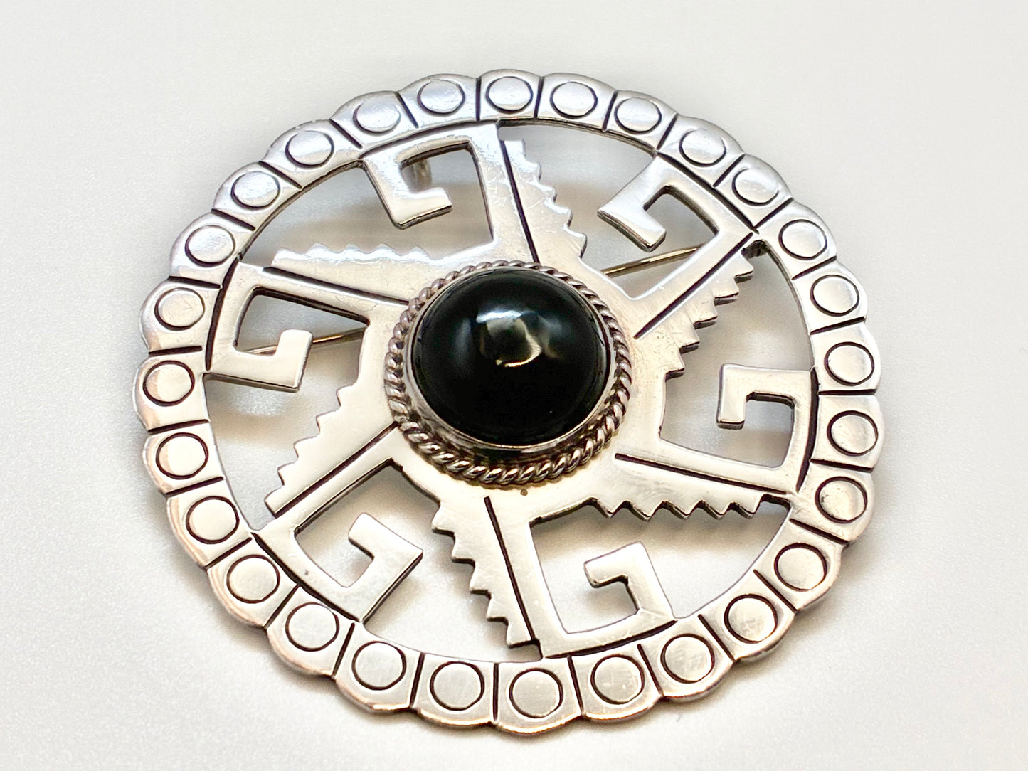 Sterling Silver 925 Brooch/Pin Pendant – 2.24"