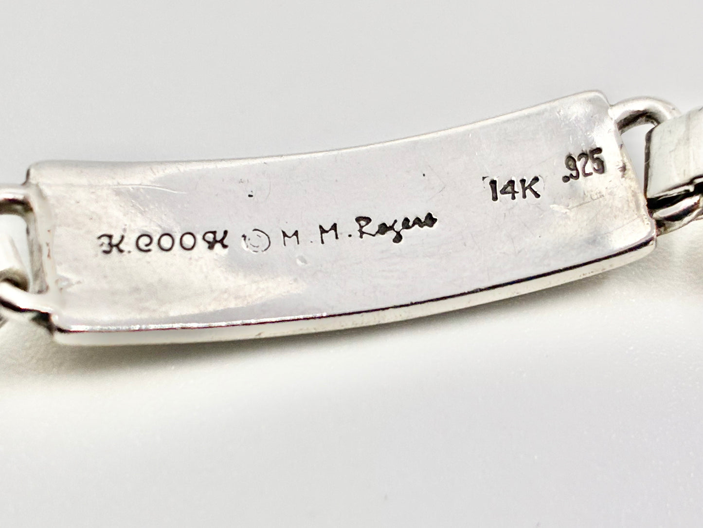 M.M. Rogers 14K & Sterling Silver Link Bracelet – 7”