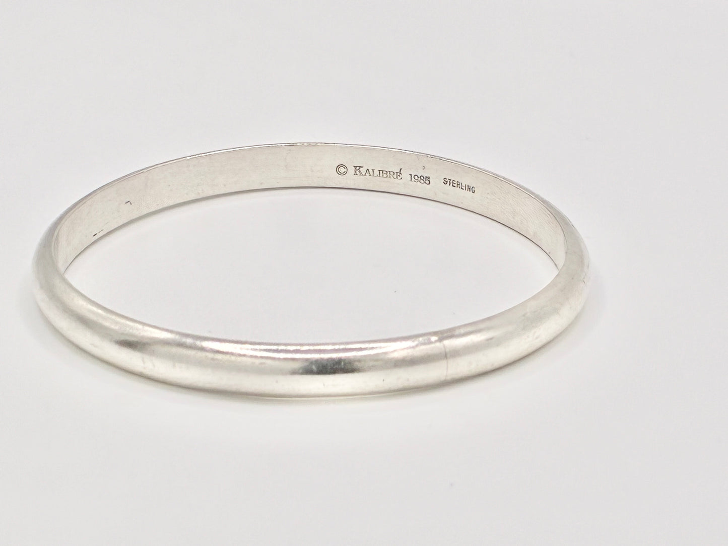 Kalibre Sterling Silver Bangle Bracelet | Designer Sterling Silver