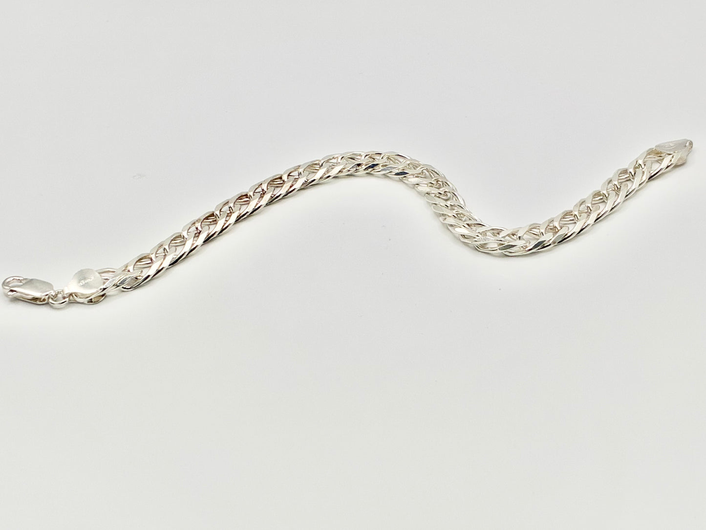 Italian Sterling Silver Curb Link Bracelet | 925 Italy | 8" | 12.45 DWT