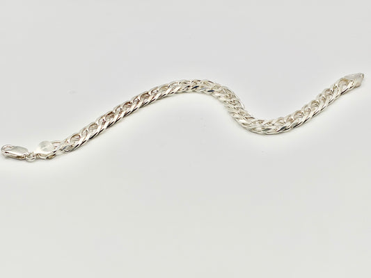 Italian Sterling Silver Curb Link Bracelet | 925 Italy | 8" | 12.45 DWT