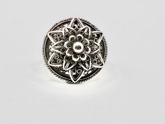 Sterling Silver Turkish Filigree Ring – Size 9