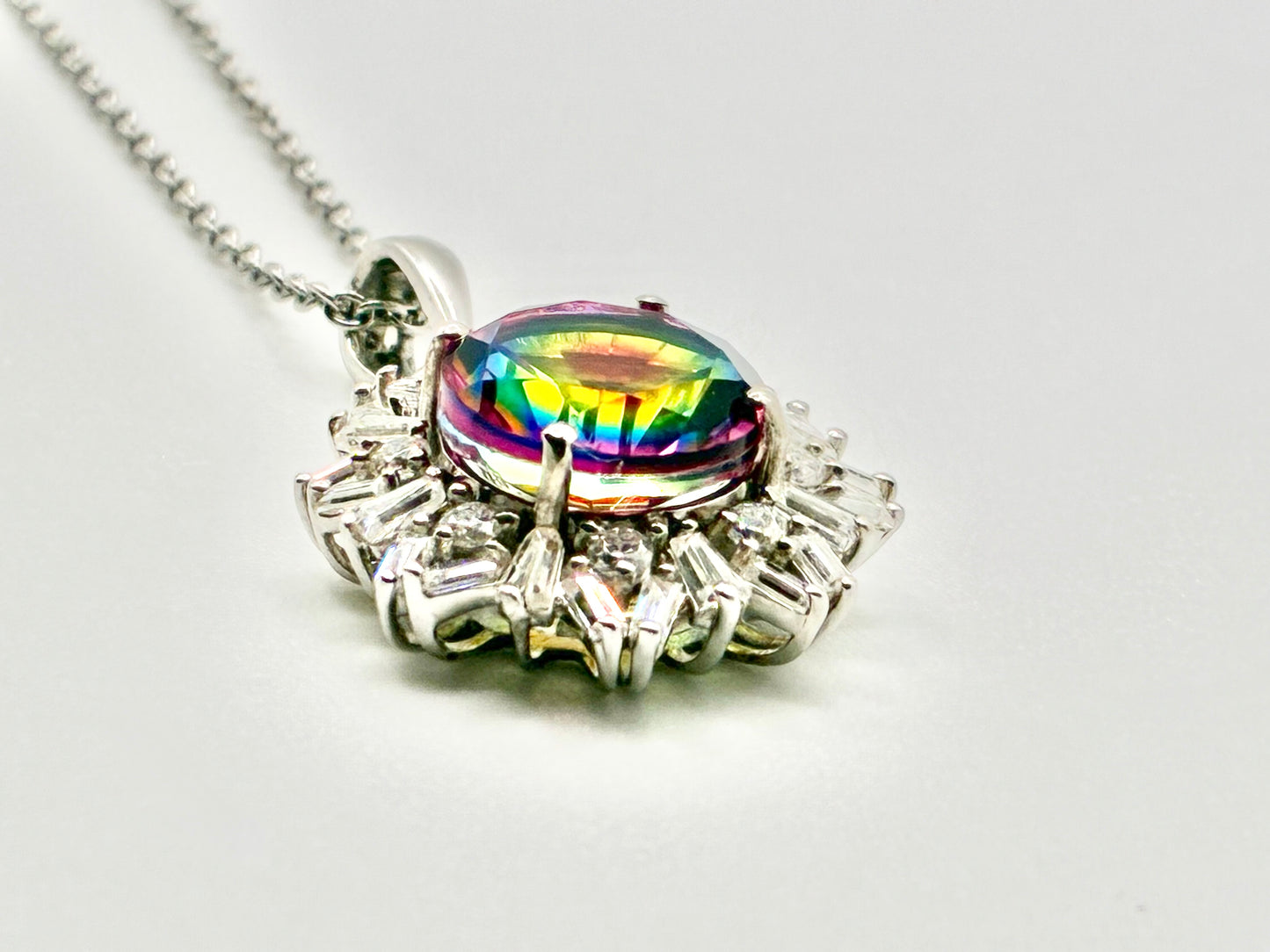 Sunburst Pendant Necklace – 925 DJoy Sterling Silver, 20"