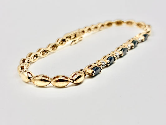 Gold-Tone 925 Link 8" Bracelet