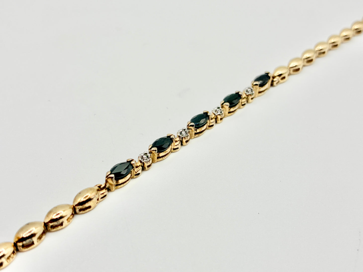 Gold-Tone 925 Link 8" Bracelet