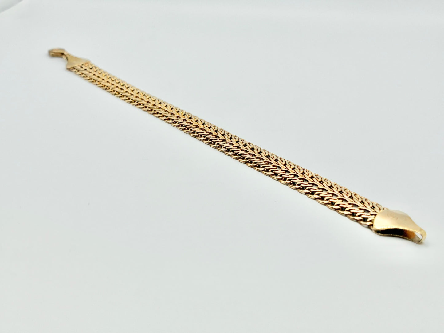 Italian Sterling Silver Woven Chain Bracelet – 7”