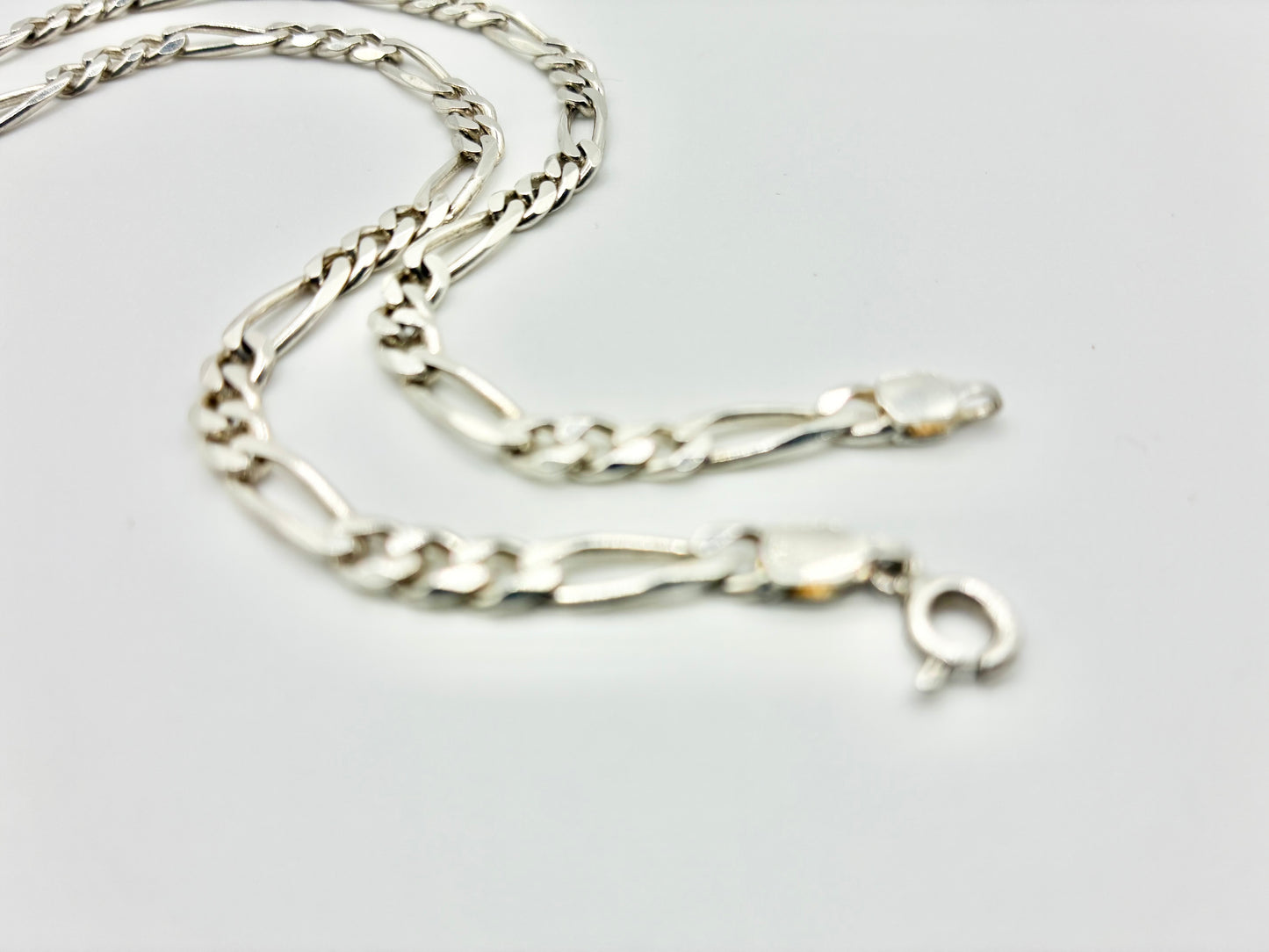 Italian 925 Silver Link Chain Necklace 18"