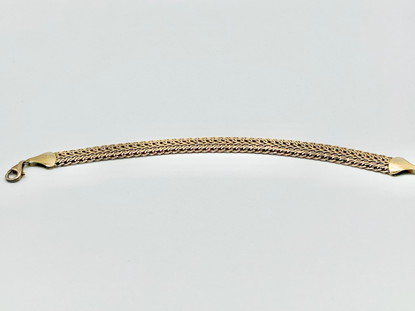 Italian Sterling Silver Woven Chain Bracelet – 7”