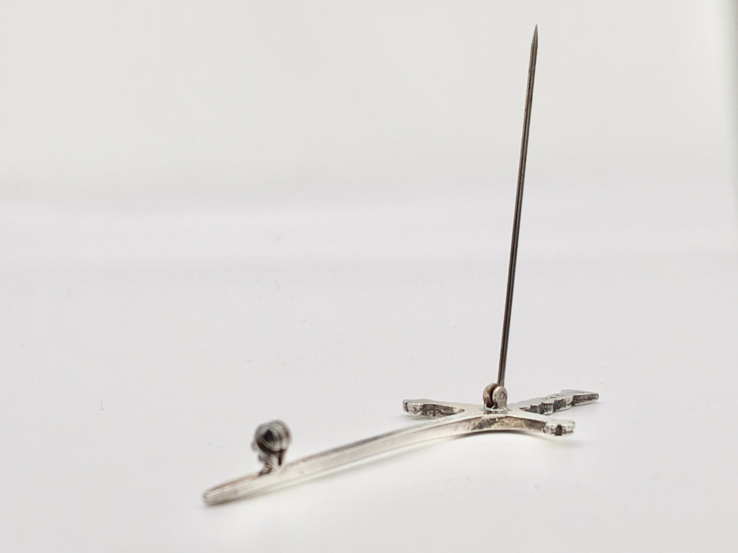 Sterling Silver Celtic Sword Brooch / Kilt Pin