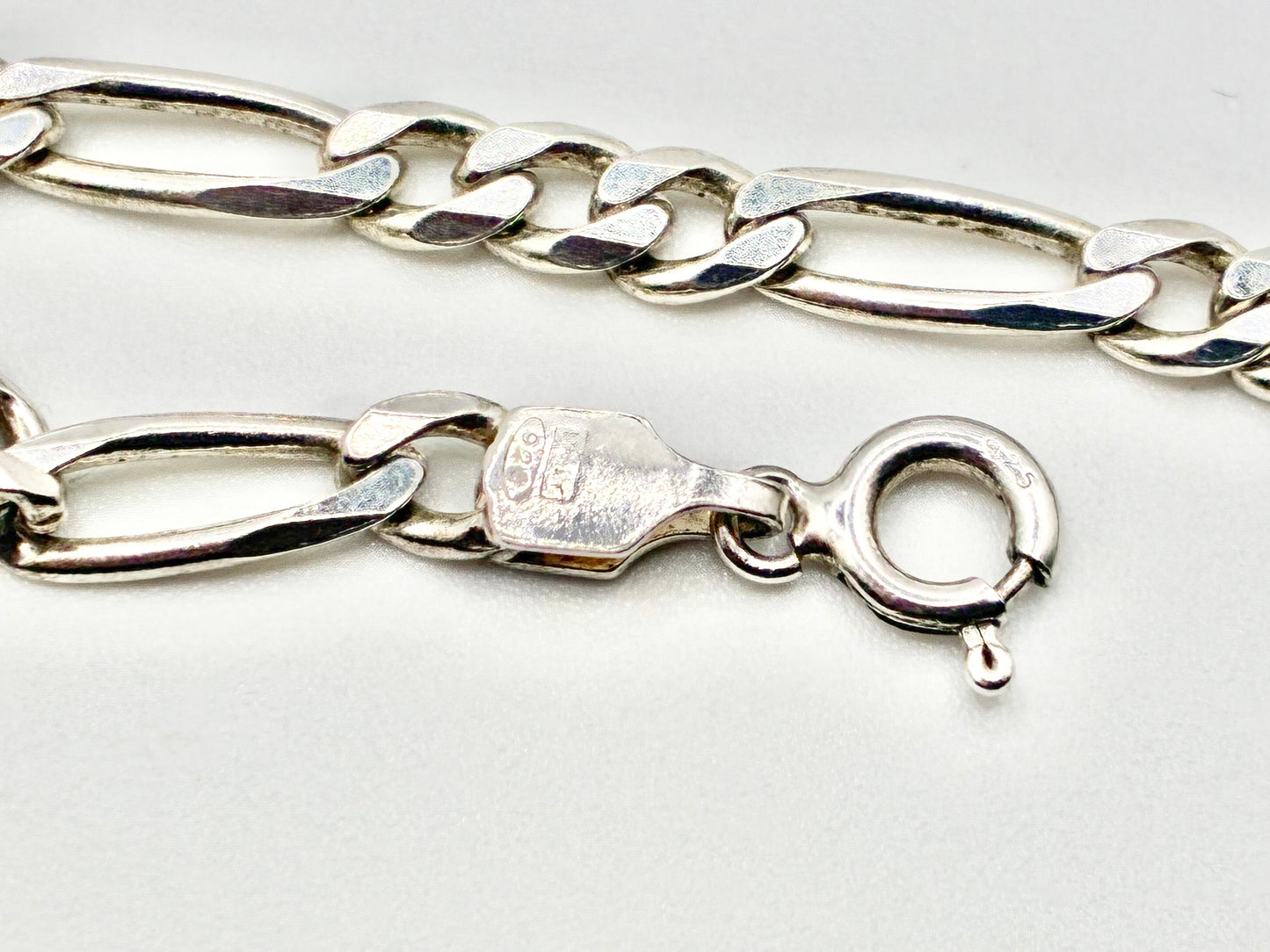 Italian 925 Silver Link Chain Necklace 18"