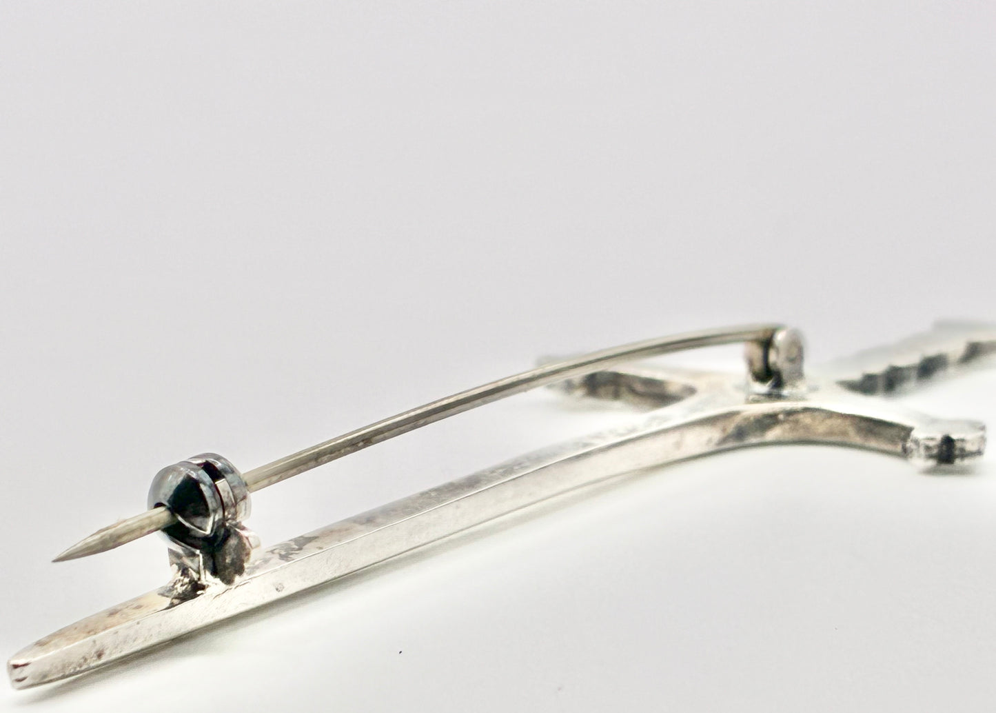 Sterling Silver Celtic Sword Brooch / Kilt Pin