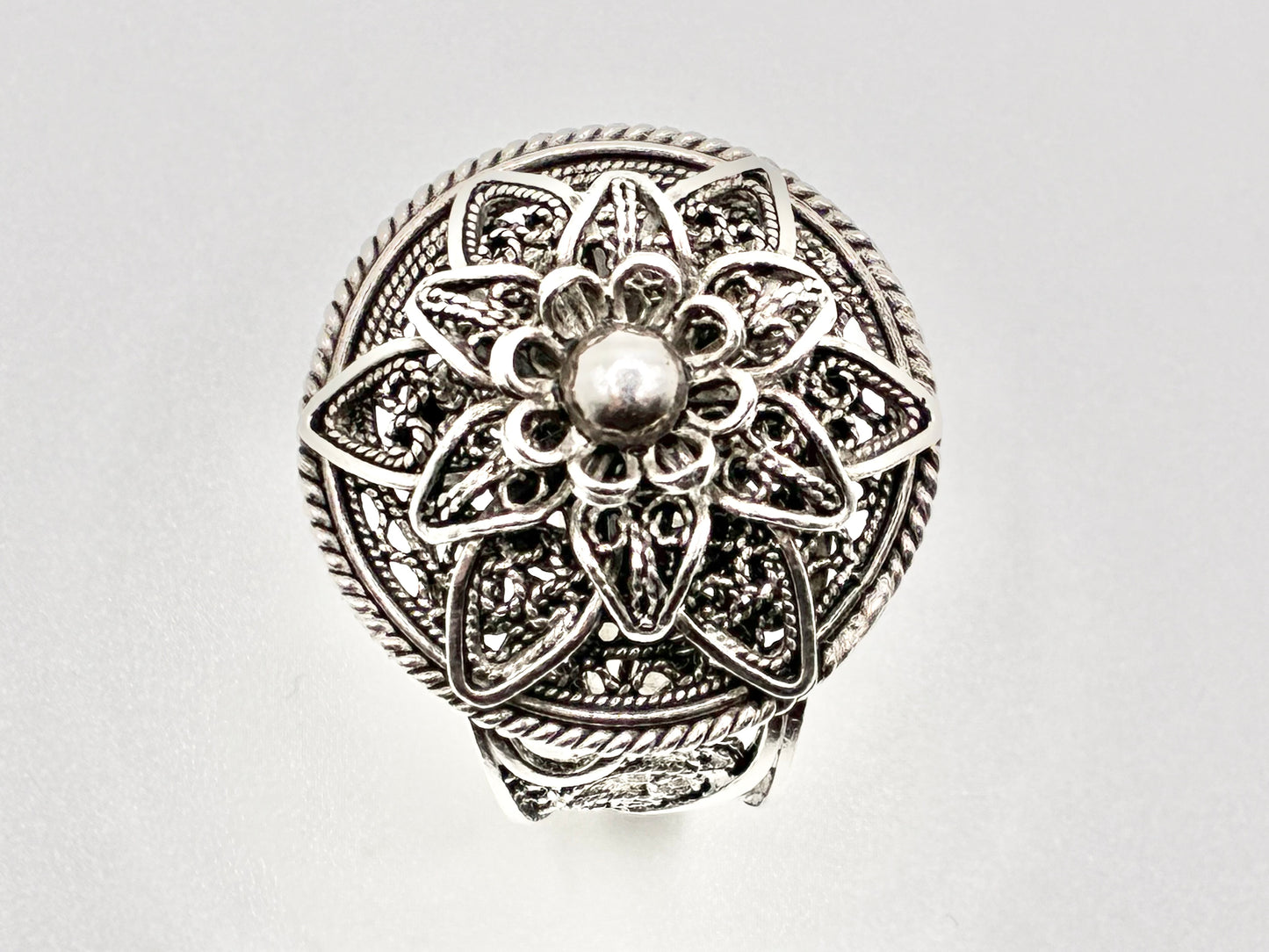 Sterling Silver Turkish Filigree Ring – Size 9