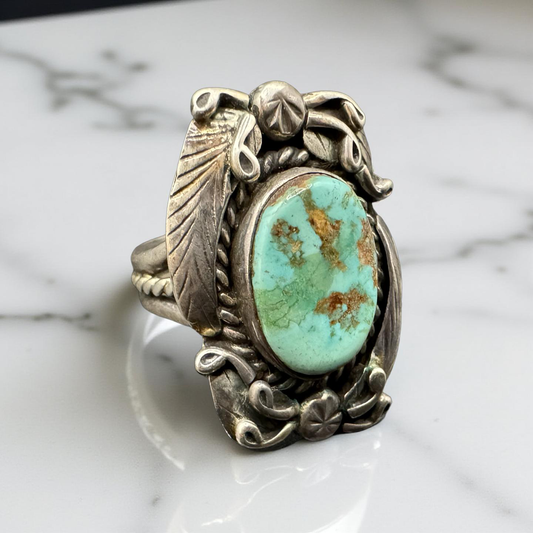 Native American Sterling Silver Ring - Size 6.75