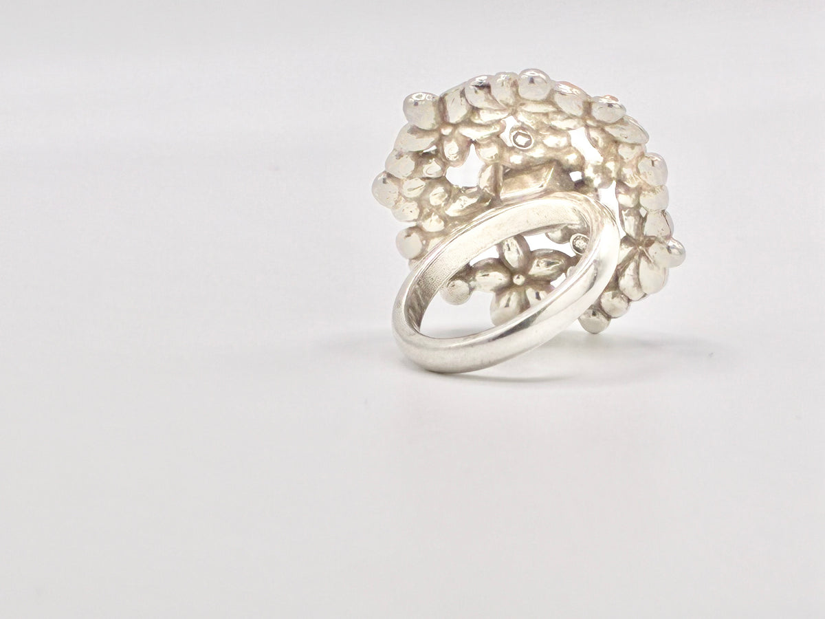 Brighton Multicolor Crystal Floral Bouquet Statement Ring - Size 8