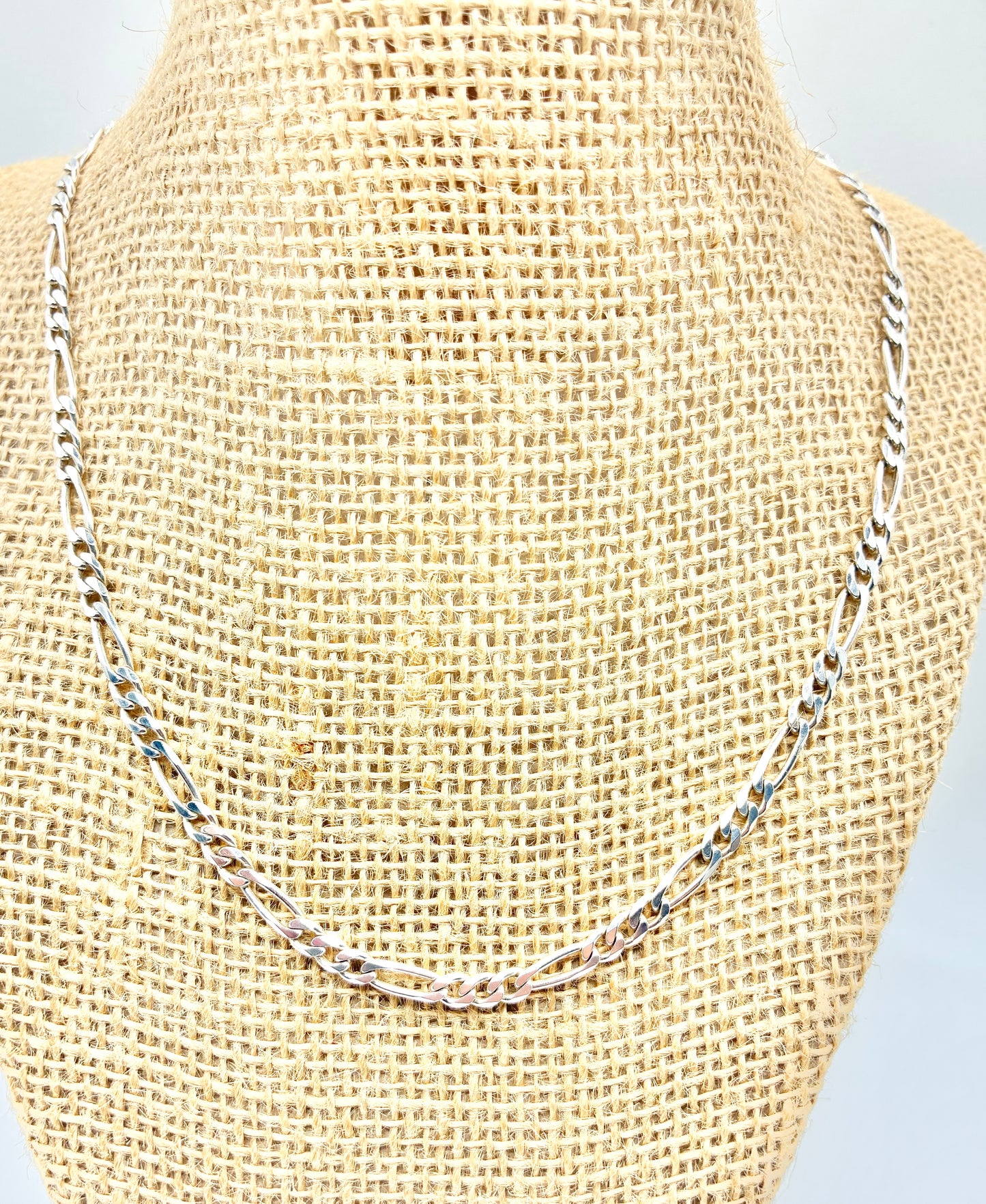 Italian 925 Silver Link Chain Necklace 18"
