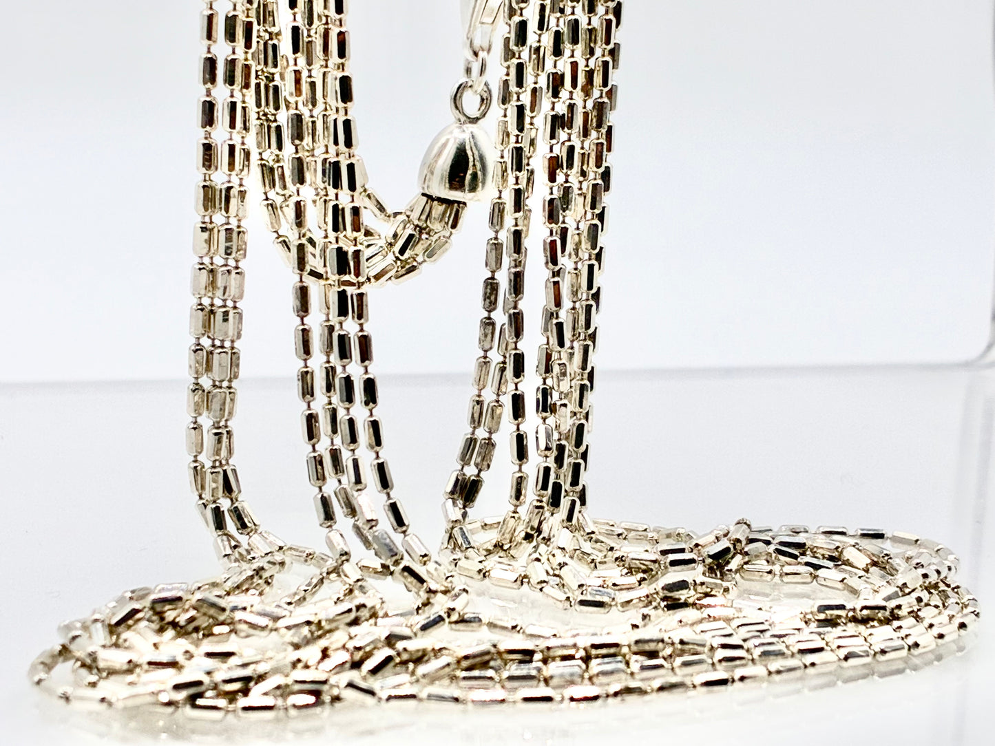 925 Italy Milor Liquid Silver Multi-Strand 24″ Necklace