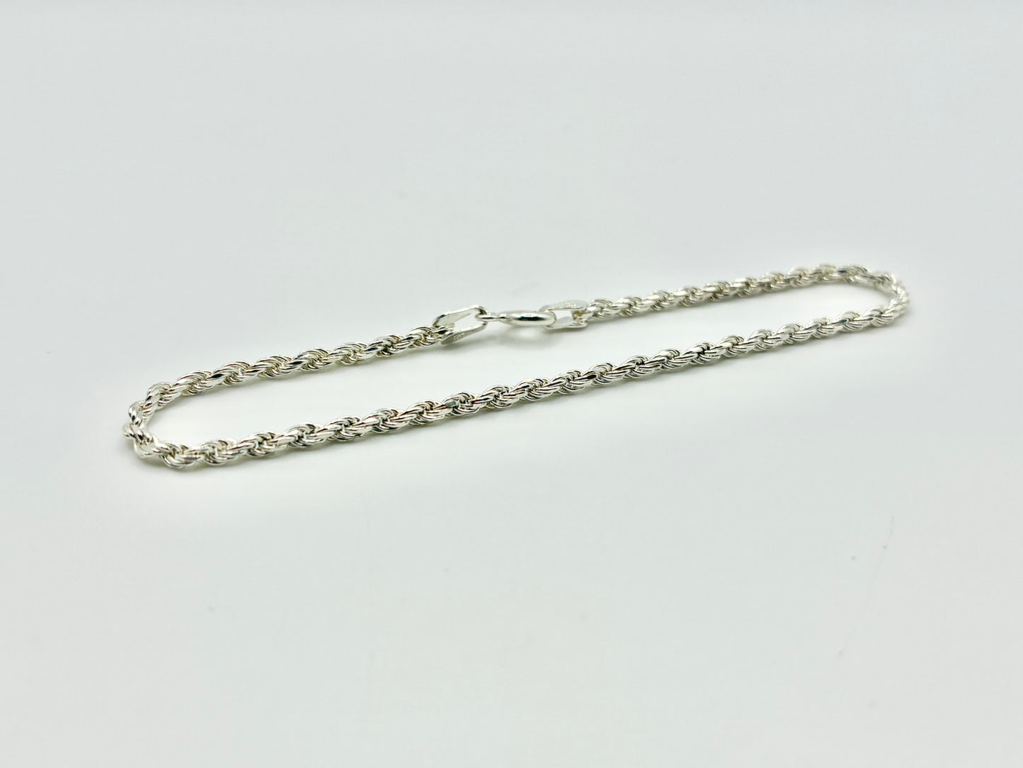 Milor Italy 925 Sterling Silver Rope 7" Bracelet