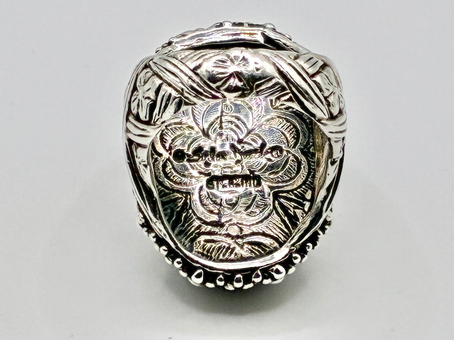 Sterling Silver Multicolored Stone Ring Size 7.5