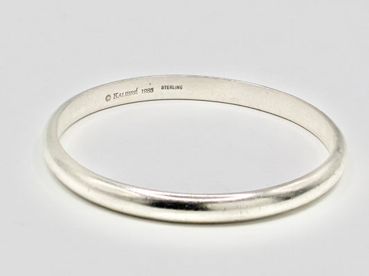 Kalibre Sterling Silver Bangle Bracelet | Designer Sterling Silver