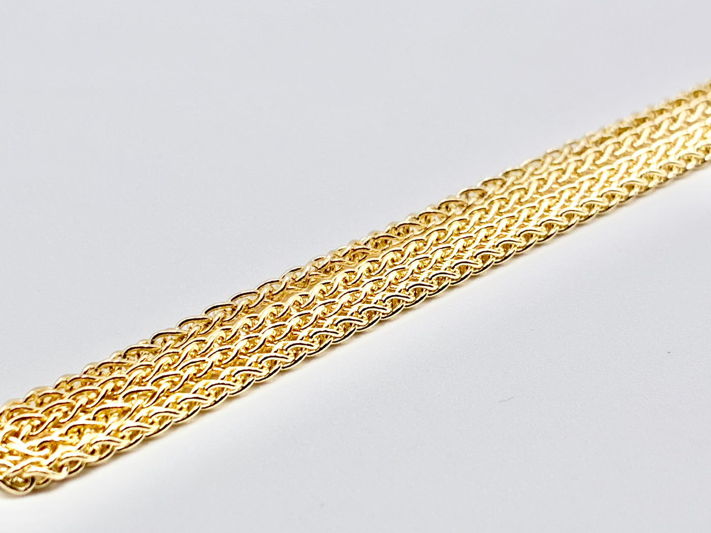 14K Yellow Gold Wheat Chain Necklace — 20"