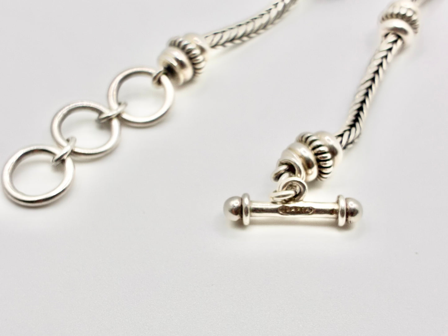 Ilaria 925 Sterling Silver Station Necklace — 19.5"