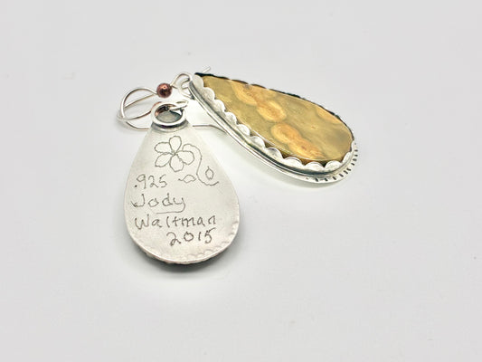 Jody Waltman .925 Sterling Silver Teardrop Earrings