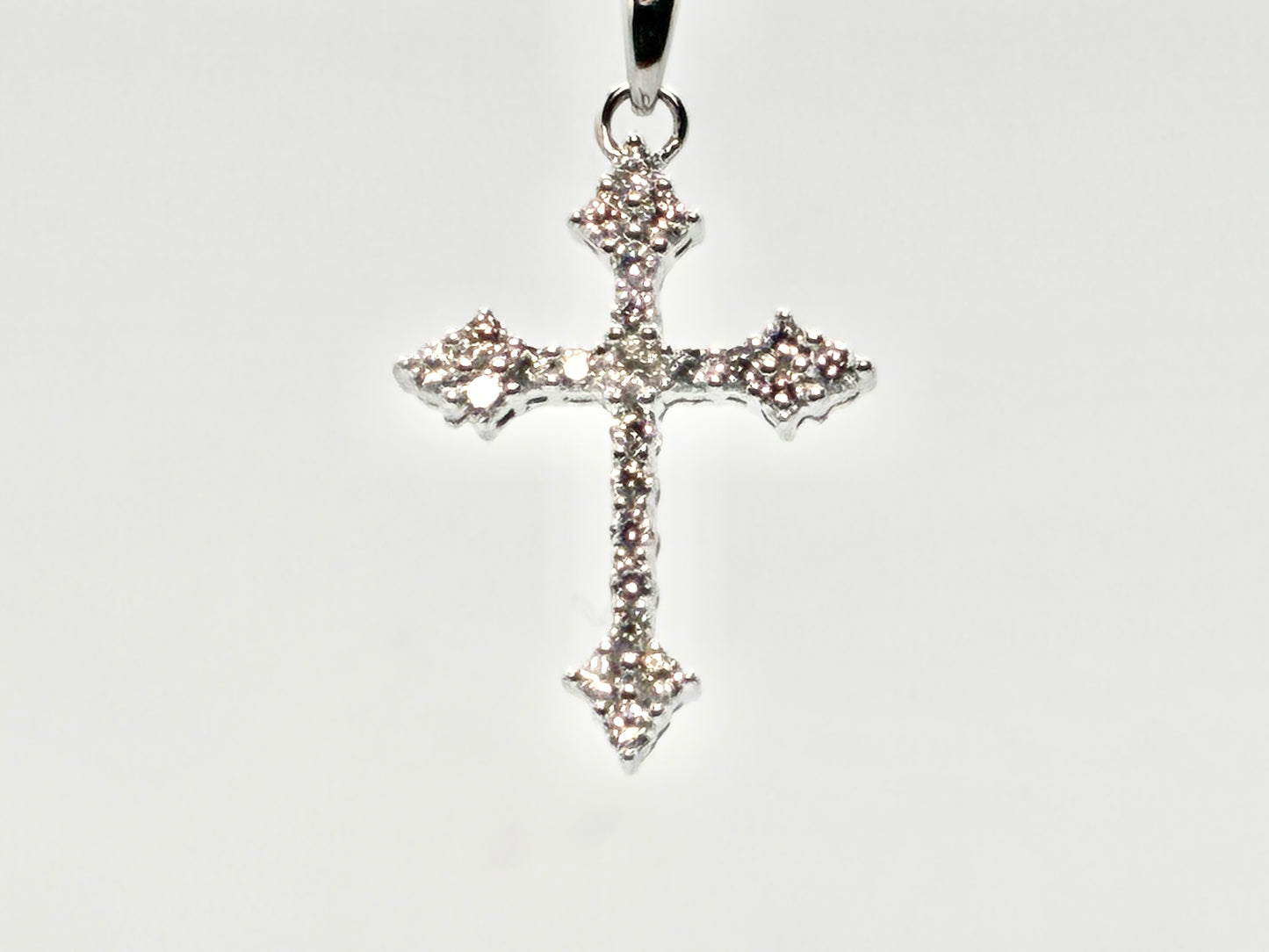 Sterling Silver Cross Necklace on 925 18" Chain