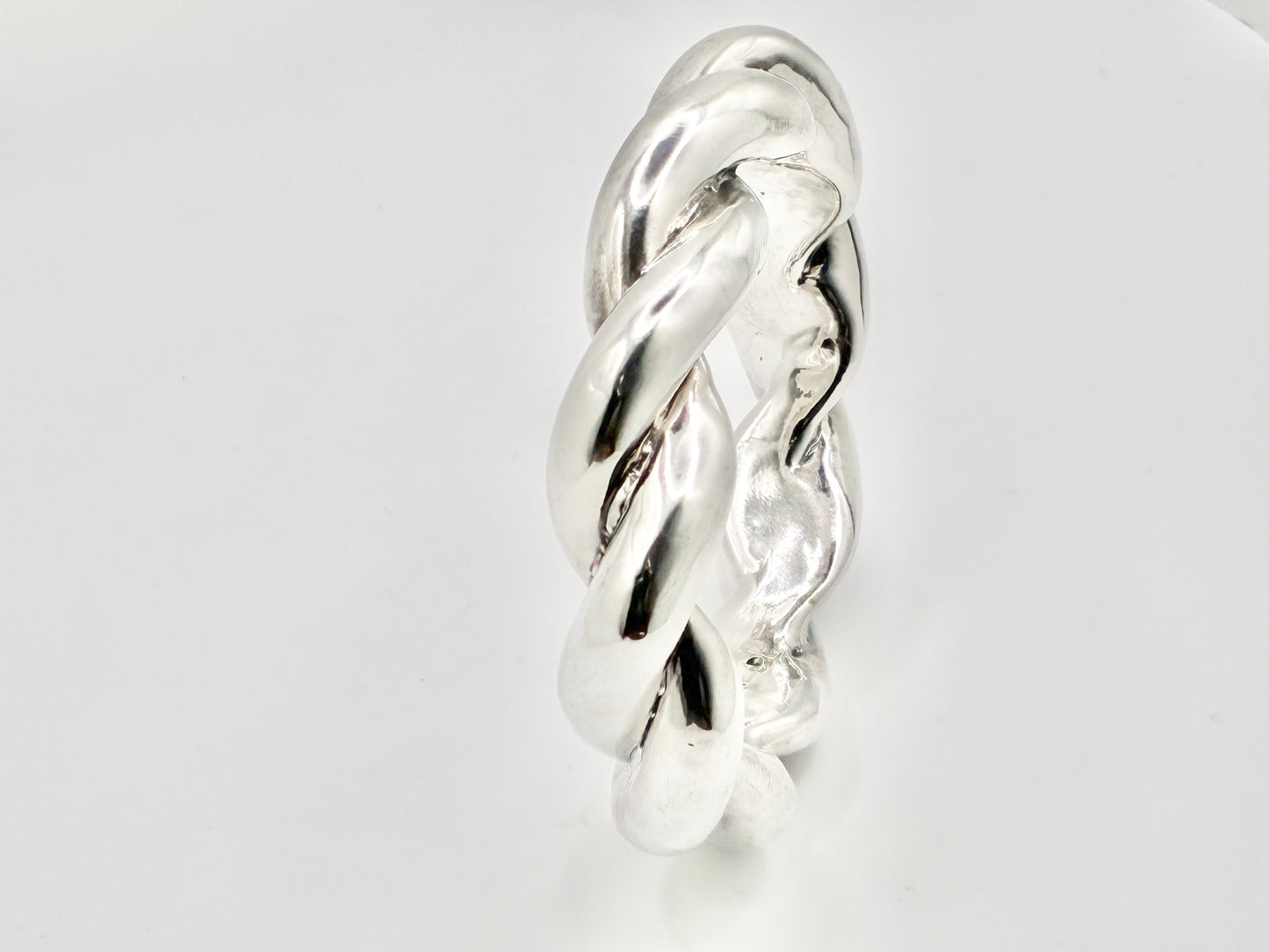 Heavy Sterling Silver Twisted Cuff Bracelet