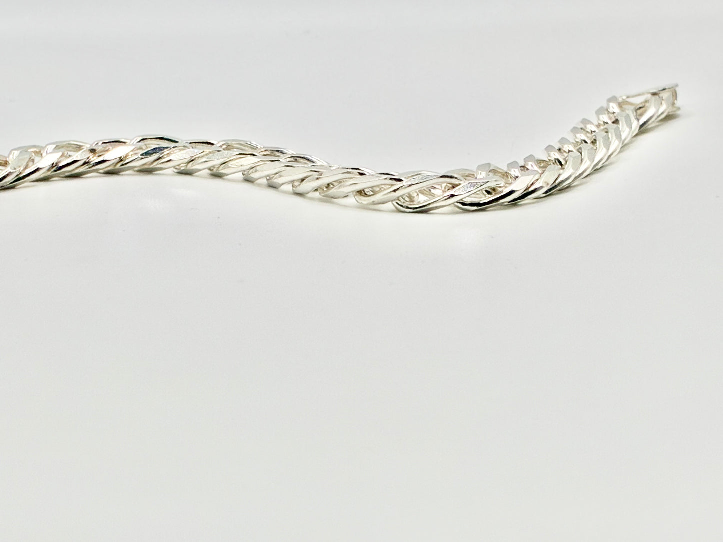 Italian Sterling Silver Curb Link Bracelet | 925 Italy | 8" | 12.45 DWT