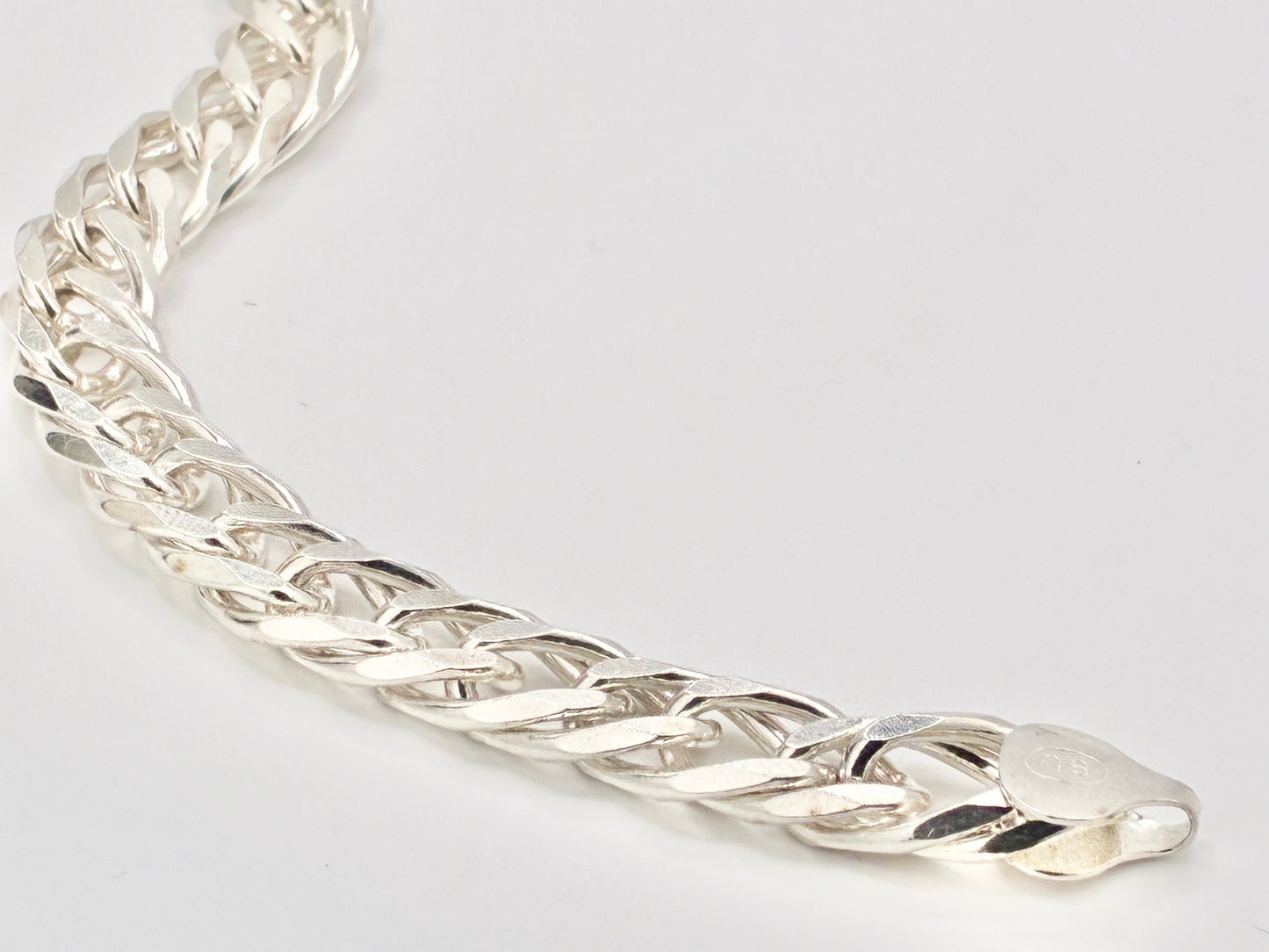Italian Sterling Silver Curb Link Bracelet | 925 Italy | 8" | 12.45 DWT