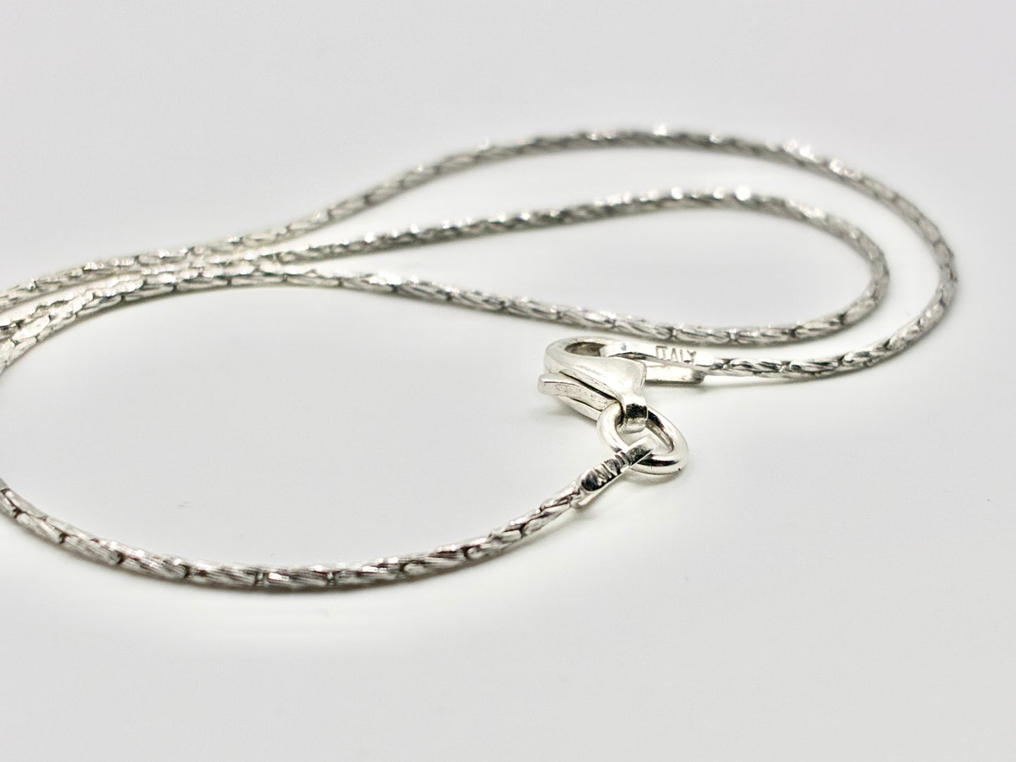 Sterling Silver Hamsa Pendant & Italian 925 18” Chain