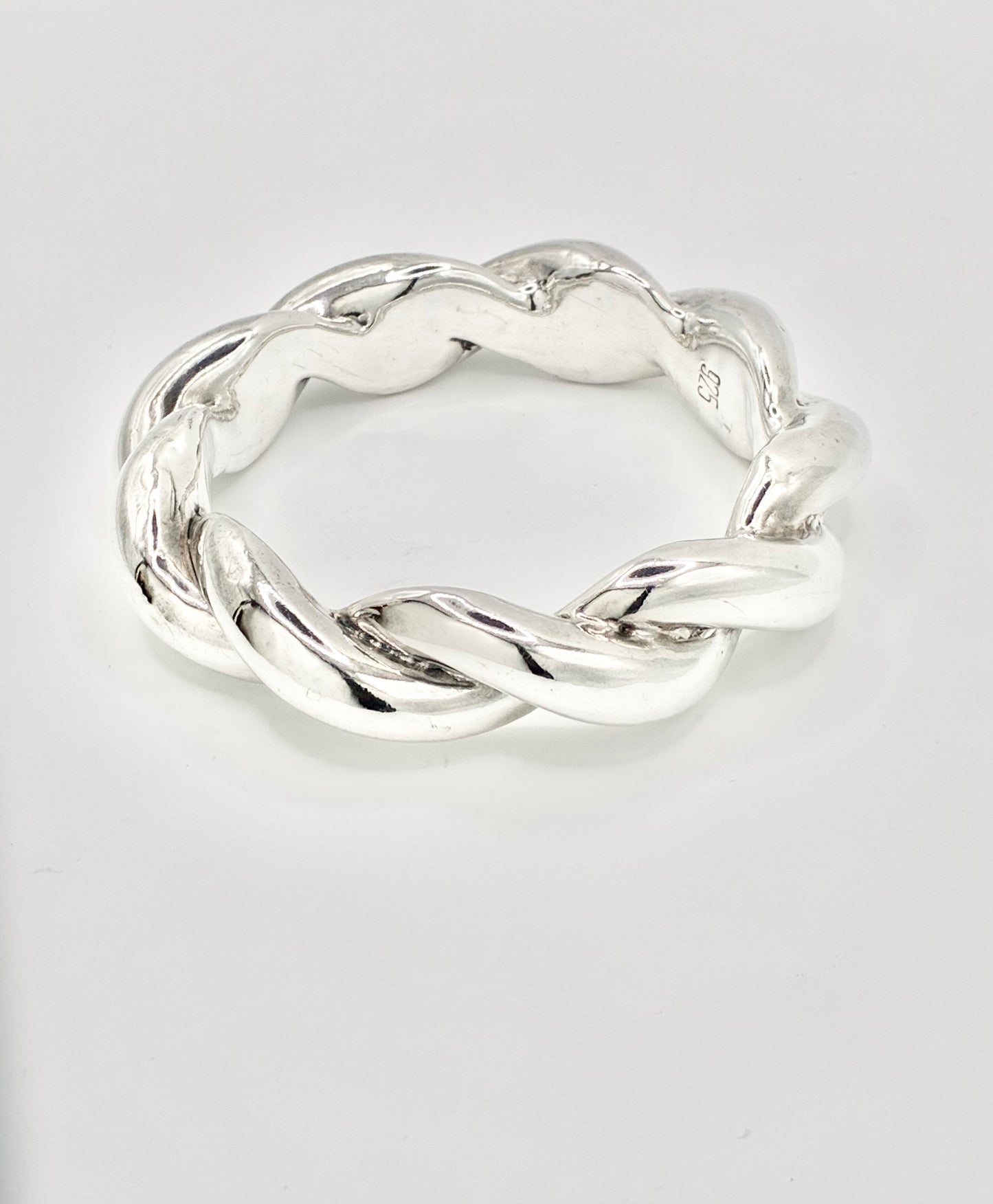 Heavy Sterling Silver Twisted Cuff Bracelet