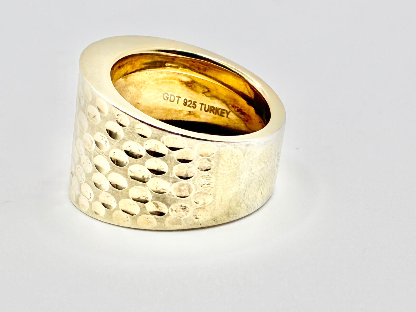 GDT 925 Turkey Wide Cigar Band Ring – Size 7