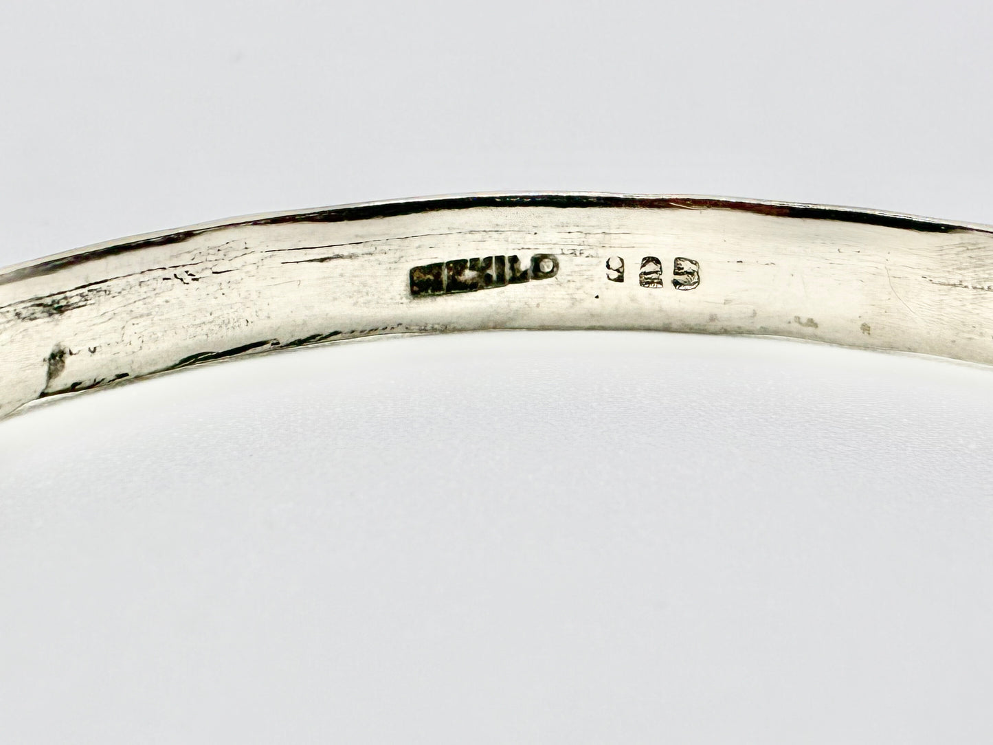 Mexico Sterling Silver Stamped Bangle – 925